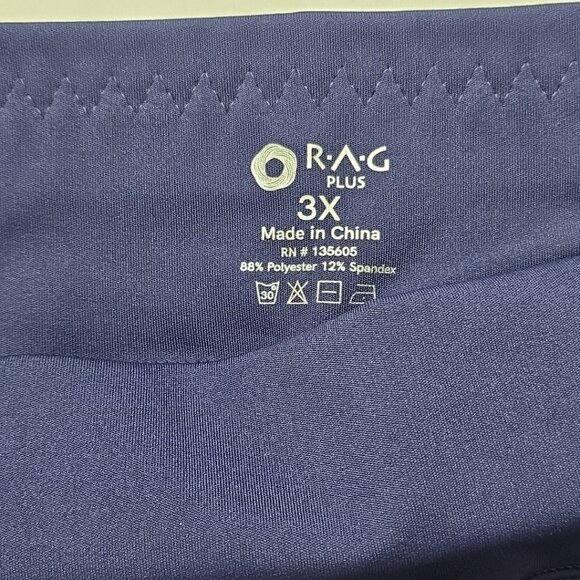 RAG PLUS Womens 3XL Astral Aura Shorts Quick Dry Flatlock Rises Wicking Blue - Picture 12 of 12
